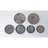 1888 VICTORIA GROAT, 1870 VICTORIA SHILLING, 1887 WREATH SIX PENCE, 1896 SOUTH AFRICA SHILLING,