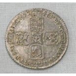 1746 GEORGE II LIMA SILVER SIXPENCE