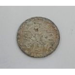 1787 GEORGE III SILVER SIXPENCE WITHOUT HEARTS