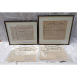 FRAMED CULTER MILLS PAPER COMPANY LIMITED SHARES CERTIFICATE DATED 1899,