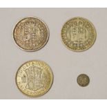 1887 & 1888 VICTORIA HALF CROWN COINS,