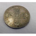 1707 ANNA E SEXTO SILVER HALFCROWN