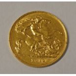 1912 GEORGE V HALF SOVEREIGN