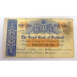 1951 ROYAL BANK OF SCOTLAND £20 BANKNOTE, E73 4419,