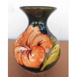 MOORCROFT VASE DECORATED WITH FLOWERS,