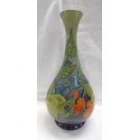 MOORCROFT WILD FRUIT BALUSTER VASE - 31 CM TALL