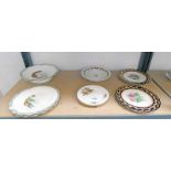 SELECTION OF 19TH CENTURY CROWN DERBY & OTHER PORCELAIN PLATES