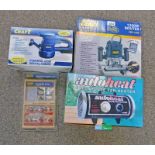 POWER CRAFT 1200W ROUTER & 420W ORBITAL SANDER AND AUTOHEAT GREENHOUSE FAN HEATER.