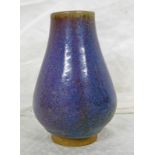 CHINESE PURPLE JUN WARE POTTERY VASE, REPUBLIC PERIOD - 12.