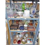 SELECTION OF VARIOUS PORCELAIN, CRYSTAL ETC INCLUDING CASED CUTLERY, VASES,