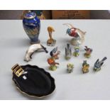 SELECTION OF 9 VARIOUS BESWICK BIRD FIGURES WITH GOLDCREST, BULLFINCH, GREENFINCH, ETC, BESWICK CAT,