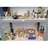 SELECTION OF VARIOUS PORCELAIN FIGURES,