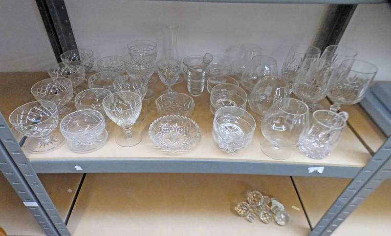 VARIOUS CRYSTAL GLASSES,