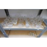 VARIOUS CRYSTAL GLASSES,