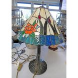 LIBERTY STYLE TABLE LAMP WITH LEAD LINED LAMP SHADE,