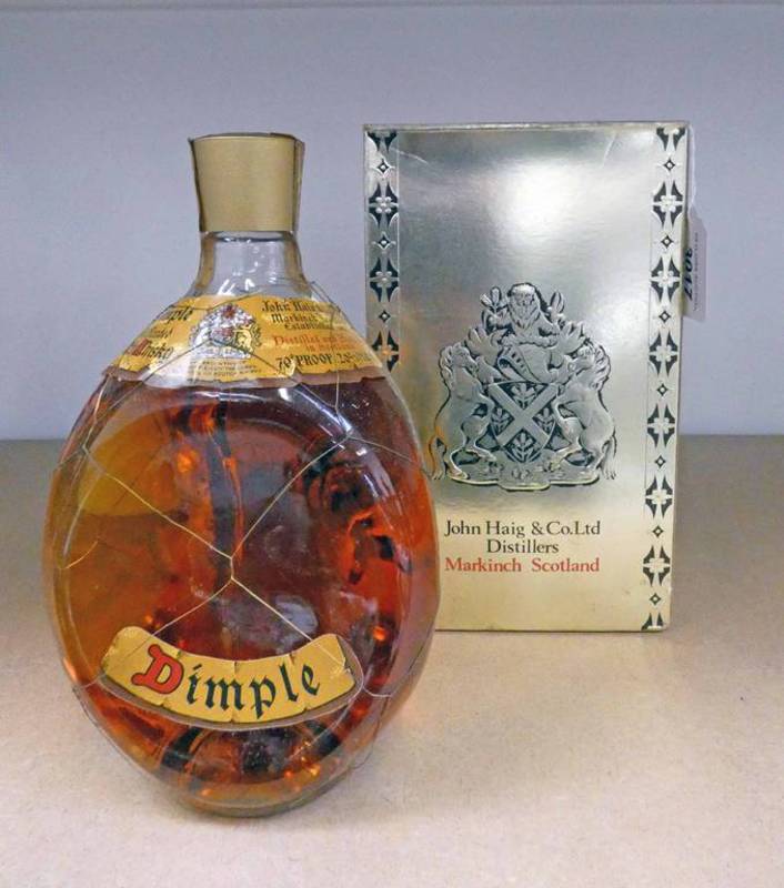 BOTTLE OF HAIGS DIMPLE WHISKY IN ORIGINAL BOX