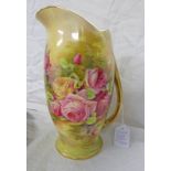 ROYAL WINTON JUG DECORATED WITH FLOWERS