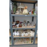 LARGE SELECTION OF PORCELAIN, GLASSWARE ETC INCLUDING BURLEIGH DINNERWARE,