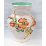 CLARICE CLIFF INDIAN TREE BALUSTER VASE - 17CM TALL