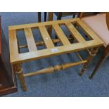 20TH CENTURY PINE LUGGAGE RACK 45 CM TALL X 62 CM WIDE