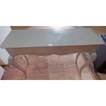 SILVER PAINTED SIDE TABLE LENGTH 120CM