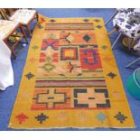 EASTERN RUG & 214 X 147 CMS Condition Report: Fading present. Odd small stain.