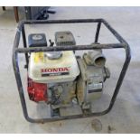 HONDA WATER PUMP WB20 - YEAR 2010 4 HP AIR COOLED HONDA PETROL ENGINE,