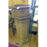 OCTAGONAL CHIMNEY POT 94CM TALL