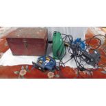 POLTI VACUUM CLEANER WITH A PRESSURE WASHER, JIGSAW, RED WOODEN BOX,