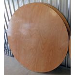 2 X CIRCULAR FOLDING BANQUET TABLES 183 CM WIDE