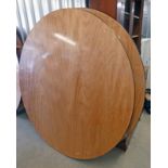 2 X CIRCULAR FOLDING BANQUET TABLES 183 CM WIDE