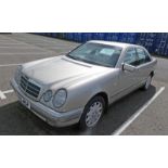 1997 MERCEDES E280 PETROL IN SILVER, REG "R995 MSP", MOT TILL 13TH SEPTEMBER 2020,