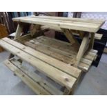PINE PICNIC/TABLE GARDEN BENCH - SOLD DISMANTLED