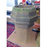 OCTAGONAL CHIMNEY POT 66CM TALL