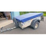 IVOR WILLIAMS SINGLE AXLE TRAILER 162CM LONG 112CM WIDE