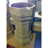 OCTAGONAL CHIMNEY POT CAST DECORATION 77.