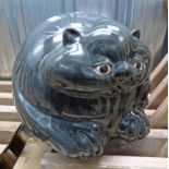 POTTERY CAT WITH GLAZED FINISH