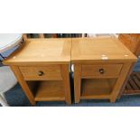 PAIR OF JULIAN BOWEN CABINETS WITH SINGLE DRAWER