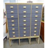 MULTI-DRAWER WOODEN FILING CABINET - 139CM TALL