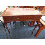 LATE 19TH/EARLY 20TH CENTURY DESK WITH SINGLE DRAWER,