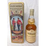 1 BOTTLE GLEN MORAY 12 YEAR OLD SINGLE MALT WHISKY - 75CL,