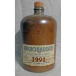 STONEWARE BOTTLE BRUICHLADDICH 14 YEAR OLD SINGLE MALT WHISKY, DISTILLED 1991 - 700ML,