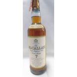 1 BOTTLE THE MACALLAN 7 YEAR OLD YEAR OLD SINGLE MALT WHISKY - 700 ML,