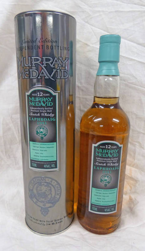 1 BOTTLE LAPHROAIG 12 YEAR OLD SINGLE MALT WHISKY, DISTILLED 1993 - 700ML,