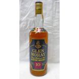 1 BOTTLE GLEN MORAY 10 YEAR OLD SINGLE MALT WHISKY - 75CL,