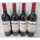 4 BOTTLES OF CHATEAU CROIZET BAGES,