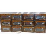 SELECTION OF TWELVE MAINLINE 00 GAUGE WAGONS INCLUDING 5 X 37431 - 12 TON VENT VAN BR GREY,