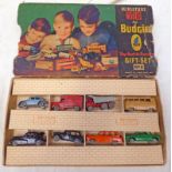 BUDGE GUFT SET NO 8 WITH EIGHT MODELS INCLUDING ROVER 105 VW BEETLE ROYAL MAIL VAN AND OTHERS