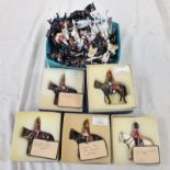 SELECTION OF DUCAL SOLDIER FIGURES INCLUDING FIELD MARSHALL, THE COLONEL OF THE LIFE GUARDS,