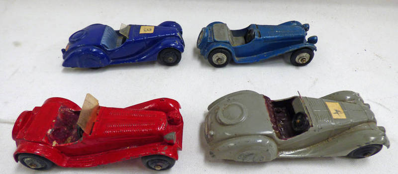 FOUR DINKY TOYS INCLUDING 2 X FRASER NASH,